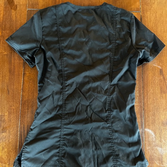 Cherokee Black Scrub Top Size XXS - Picture 3 of 3
